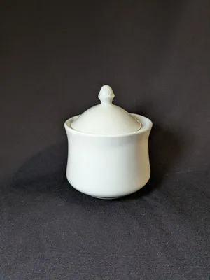Royal White Sugar Bowl and Lid