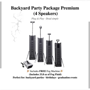 Backyard Party Package Premium (4 Speakers)