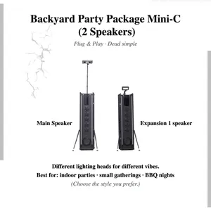 Backyard Party Package Mini-C (2 Speakers)