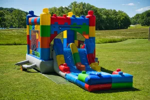 12ft Block Style Dual-Lane Combo — Wet Splash Pool