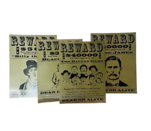 Cowboy wanted posters