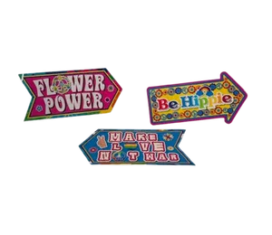 60's sign decorations