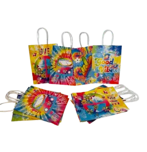 60's tie-dye gift bags