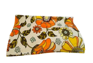 60's floral blanket