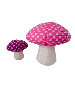 Mushroom paper lanterns