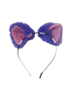 Purple cat ears headband