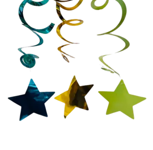 Star twirling decorations