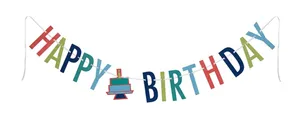 Multicolor Happy Birthday banner