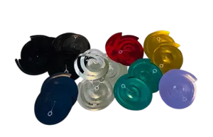 Multicolor twirling decorations