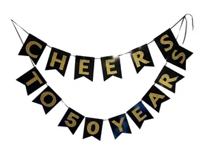 Cheers to 50 years banner