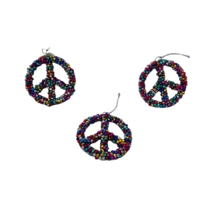 Peace sign ornaments