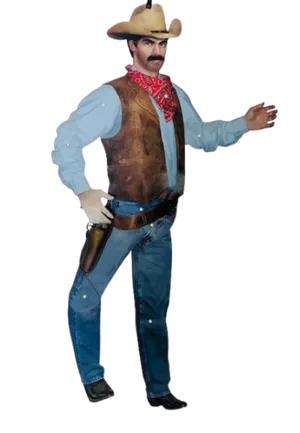 Cowboy cutout