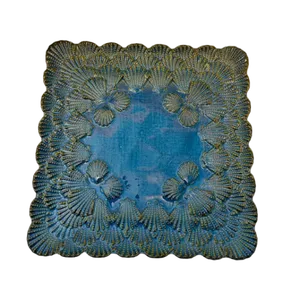 Blue shell serving dish