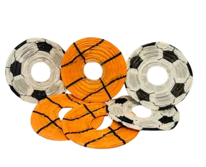 Basketball and soccer ball paper lanters