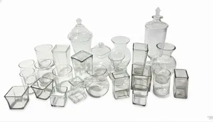 Assortment of glassware for candy buffet