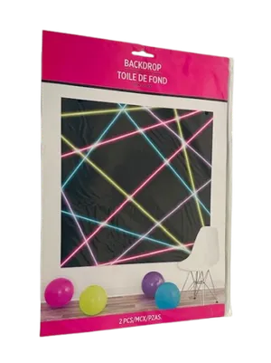 80's/90's laser backdrop