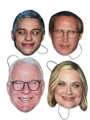 SNL cast mask decorations