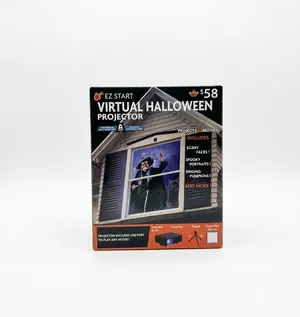 Virtual Halloween projector
