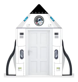 Rocket entryway decoration