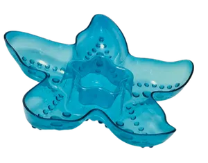 Blue starfish serving tray