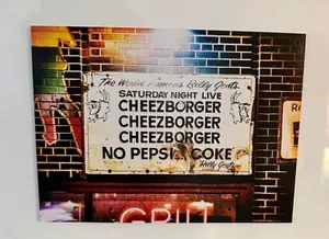 SNL Cheezborger postcard
