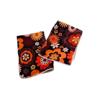 60's floral hand towels