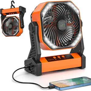 Rechargeable camping fan with Lantern