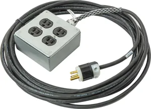 POWER EXTENSION QUAD BOX (25′)