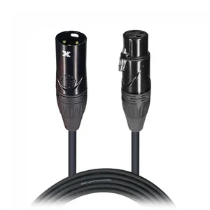 XLR M to XLR F MICROPHONE CABLE 15'