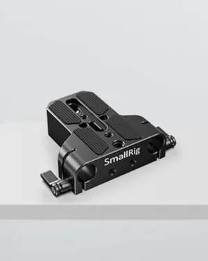 SmallRig Camera Base Plate with 15mm LWS Rod Rail Clamp