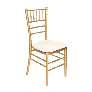 gold chiavari chairs with cushion