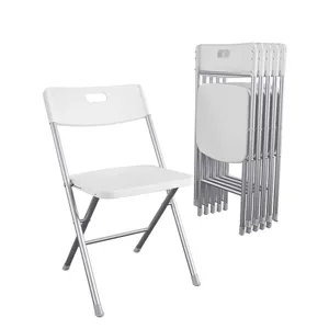White folding chair