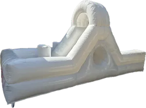 Brincolin Inflable con resbaladilla blanco 6mx3m