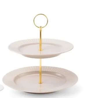 Etagere - zweistöckig (rund)
