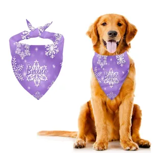 purple puppy bandannas