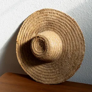 Imperfect Wide Brimmed Grandma Straw Wicker Gardening Hat