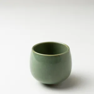 Gray Japanese ceramic cup - 2.75