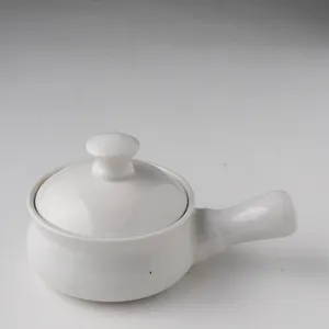 White Personal Crock - 3.75