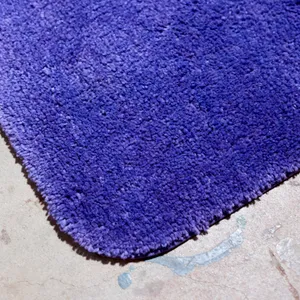Vintage Purple Shaggy Contour Toilet and Bath Rug
