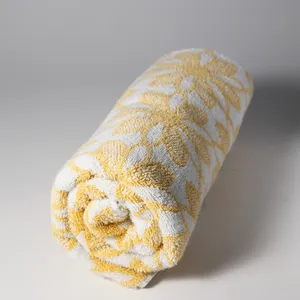 Yellow Flower Used Beach Towel