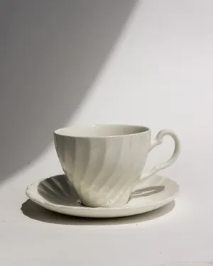 Vintage Ironstone Teacups and Saucer
