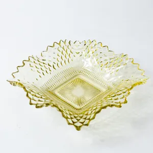 Yellow Clear Candy Dish