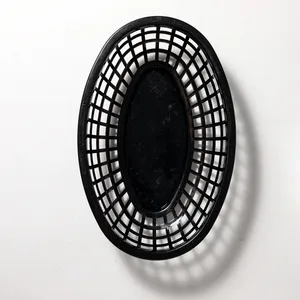 Black Plastic Fast Food To go tray