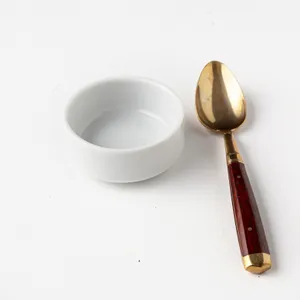 Tiny Round Salt Bowl Ramekin - 1