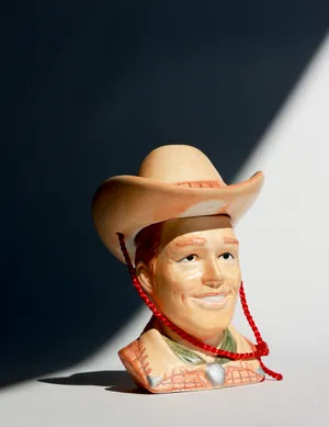 Vintage Roy Rogers Cowboy Ceramic Salt and Pepper shakers