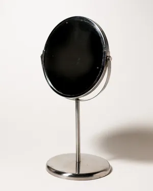 Chrome Double-Sided Swivel Vanity Mirror