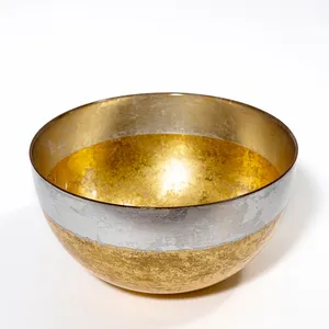 Glass Bowl Covered in Gold Leaf 2