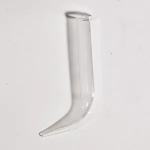 Vintage Borosilicate Curved Laboratory Glass Tube Scientific, Lab Glass Joint