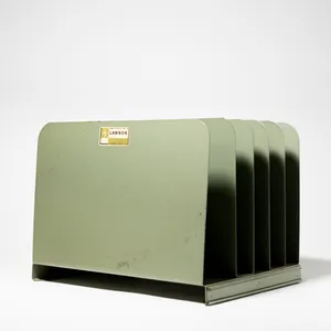 Vintage Army Green Metal Vertical file