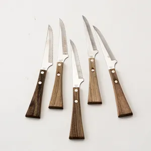 Set 5 Boho Serrated Steak knives